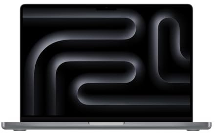 Apple MacBook Pro 2023, M3 Chip mit 8-Core CPU und 10-Core GPU (14-Zoll, 8GB RAM, 512GB SSD-Speicher) QWERTZ Deutsch Space Grau (Generalüberholt)