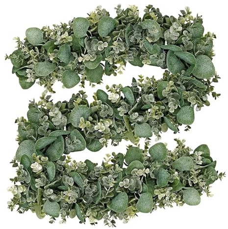 JMORCO Fiori Finti Da Esterno 175cm Rattan Piante Artificiali Vite Ghirlanda Verde Foglia Seta Edera Appesa al Muro Ghirlanda Casa Matrimonio Festa Decorazione
