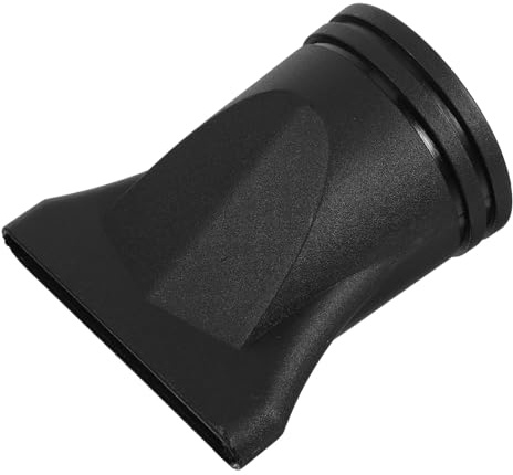 LOORGVEL Ugello Piatto in Plastica Nero per Asciugacapelli Flusso D'aria Concentrato per Styling di Precisione, per Uso Professionale in Saloni e Vari Scenari di Acconciatura