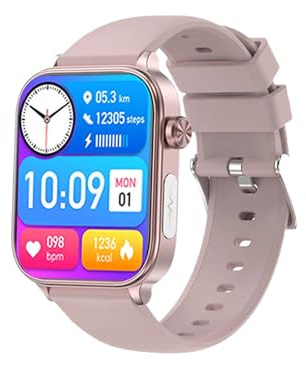 bergxperten SOS Smartwatch für Herren und Damen Fitnessuhr mit Bluetooth-Anruf, Nachrichtenfunktion, Gesundheitsüberwachung, kompatibel mit Android und iOS