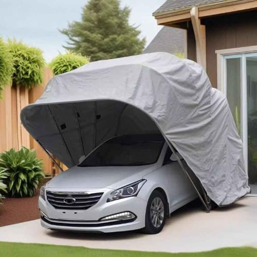 Cochera resistente | Garaje móvil retráctil, tienda de campaña plegable portátil para coche, cubierta exterior resistente a la intemperie