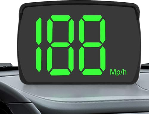 Calibro Hud -Speed ​​- 12x7 Cm GPS DisplayGps, Tracker Digital Mph, Testine - up Parabrezza | Monitor Di Guida Di Camion, Taxi, Auto Da Corsa, Veicoli Fuori Strada, Obiettivi
