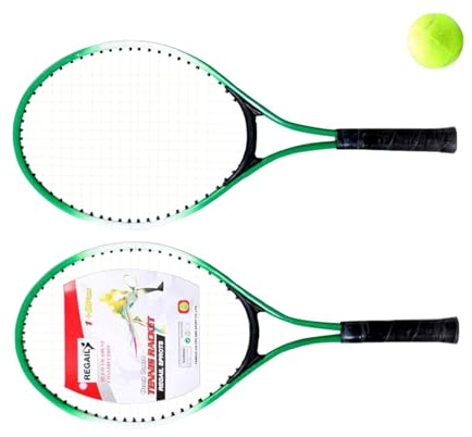 Tennisracket för barn - ett par 20 cm ungdomstennisracketar med bärväska | lätt sportutrustning för pojkar och flickor, för inomhus- och utomhusträning