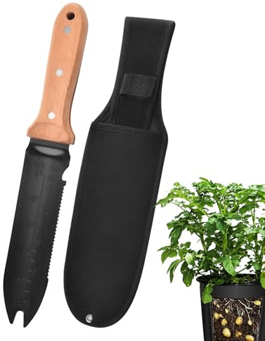 Pala a Mano - In Acciaio Inossidabile Antiscivolo Con Borsa Di,Attrezzi Da Giardino Pale Per Scavare - per Diserbo Piantumazione Scavo Cortile Terrazzo Casa Uomo Donna