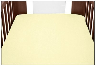 Terry Towelling Fitted Sheet 140x70cm Nursery Baby Cot/Cotbed/Mattress (Ecru)