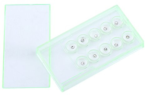 Akozon Zähne Ornamente 10pcs 2mm Zahnzahn-Kristallverzierungs-Zahn-Schmucksache-Dekoration ß mit Kasten