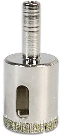 Vetrineinrete® Sega a tazza diamantata per forare piastrelle ceramica marmo vetro ardesia punta rivestimento diamante fresa per trapano diametro varie misure (25 mm) M59