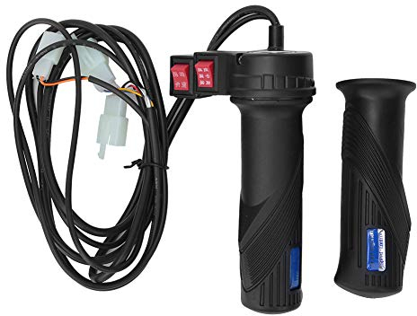 Keenso Elektroroller Gashebel, 3 Gang Universal 22mm Lenker Gasgriff Elektrischer Fahrradgriff für 12-99V Elektrofahrrad