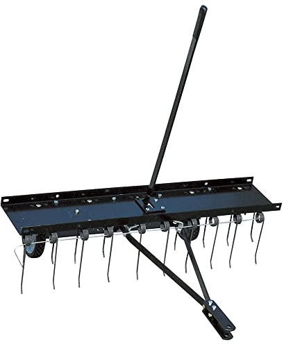 Jardiaffaires Vertikutierer, Rasenlüfter, 20 Krallen, Stahl, 100 cm