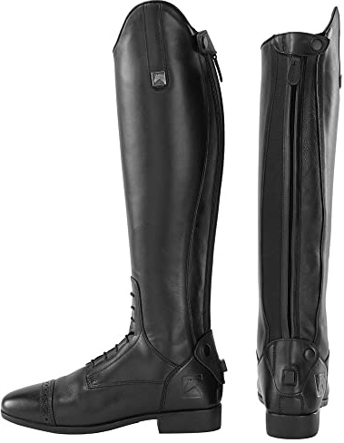 Dover Saddlery Riding Sport Ladies' Equestrian Field Boots, Size: 8.5, Regular, Color: Black