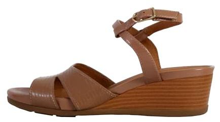 Geox Sandalo da donna D MarYKARMEN A Wedge Sandal, DK Skin, 37 EU, Dk Skin, 37 EU