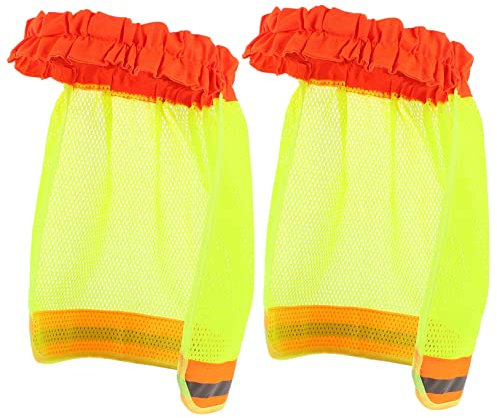 ABOOFAN 6stücke Netz Sonnenblende Schutz Helm Cover Mit Reflektierenden Streifen Nackenschutz Für Bauarbeiter Geeignet Für Sicherheitshelme Atmungsaktiv Und Leicht Für