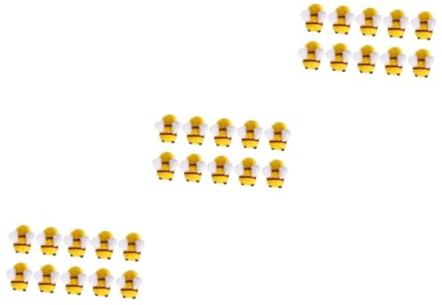 Toddmomy 60stücke Filz Bienen Ornamente Materialien Für Haarspangen Hüte Und Bekleidungsaccessoires Kreative Bastelideen Für Erwachsene