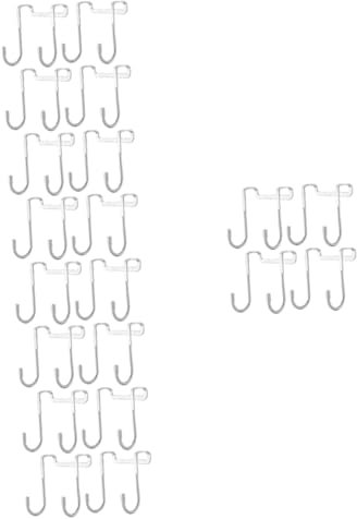 Garneck 20 Stk Haken Aus Edelstahl Kleiderbügel Schwerlast-kleiderständer Handtuchhalter Haken Zum Aufhängen Türhaken Für Hüte Schlagfreier Haken Veranstalter An Der Tür Rostfreier Stahl