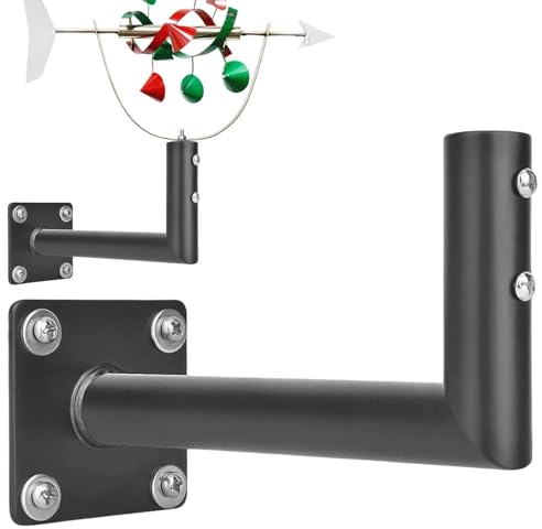 Wetterfahnen-Dachhalterung, robuste Wetterfahnen-Halterung, Windpfeil-Dachhalterung, Outdoor-TV-Antennen-Montagegestell mit Hardware, passend für Wetterfahnen in Standardgröße, Windsack-Dachhalterung