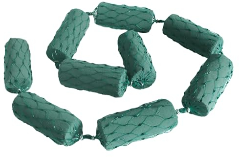 Creativery Guirlande en mousse florale humide, environ 2 m – 12 cylindres de 5 x 12 cm – Pour fleuristes professionnels et loisirs créatifs – Fleurs fraîches – Éponge à fleurs fraîches comme