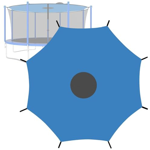 UVCMDUI 305 cm Trampolin-Oberabdeckung für 6/8-Stangen-Trampolin, UV-Beständige wasserdichte Trampolin Sonnenschutz Abdeckung, Leichte Trampolin Zelt