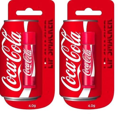 Lip Smacker - Collection Coca-Cola - Baume à Lèvres Coca-Cola Classique - Stick à Lèvres - Cadeau Sucré pour vos Amis - 1 unité (Lot de 2)