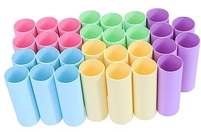 IWOWHERO 30st Kartonröhren Papier Pappröhrenhandwerk Dünne Pappröhren DIY Bastelröhren Pappröhren Selber Machen Kraft Handwerkliche Röhren Stabile Pappröhren Dokumentieren Dicke Pappröhren