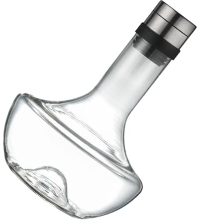 Zerodeko Glas-weinkaraffe Transparent Dekantierer für Wein Haushaltskaraffe aus Robustem Glas für Rotwein und Andere Getränke