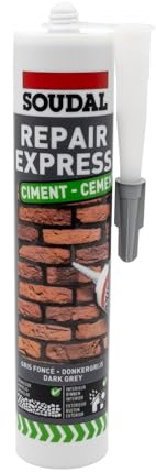 Soudal Repair Express Cement Acrylic Polymer Textured Sealant - Dark Grey