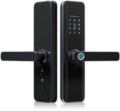 NGBFF Smart Door Lock, Ttlock Electronic Smart Door Lock With Biometric Work With Home For Home Or Hotel,for Bedrooms, Offices, and Hotels(X3 TTwifi 190R)