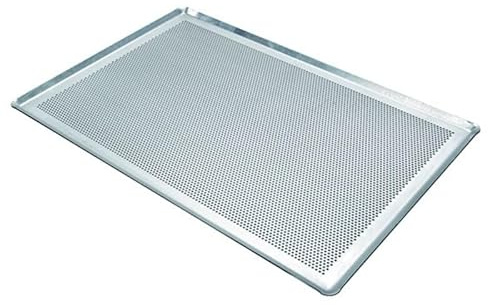 Plaque de cuisson perforée alu 60 x 40 cm
