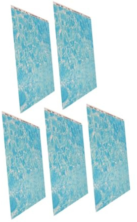 Hemobllo 5stücke Wasseroberflächen-wandaufkleber Für Mikrolandschaftsaufkleber Künstliche Flusslauf-basis Aus Robuste Bachlauf-basis Für Sandtisch Diy-wasserwellenpapier Für Modellbauer