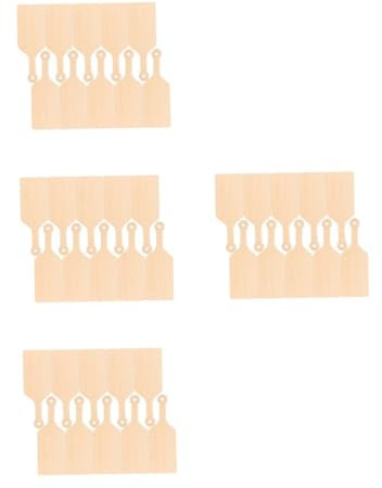 Abaodam 4 Set Regali Mini Taglieri Tagliere Piccolo Mini Tagliere Taglieri Artigianali Accessorio Fai Da Te Piccola Pagaia Di Legno Beige 10 Pezzi*4