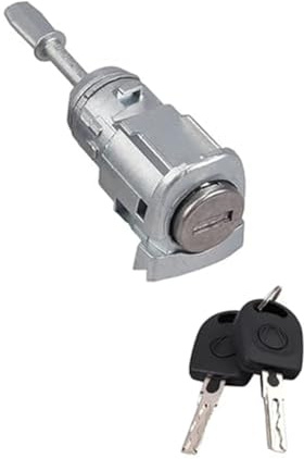 Vexilon Heckklappenschloss for VW for Golf 4 IV MK4 for Bora A6 for Skoda for FABIA for POLO 1997-2009 604837167 604837168 LINKS RECHTS TÜRSCHLOSS ZYLINDER Heckklappenschloss Autotürschloss(BLACK Righ