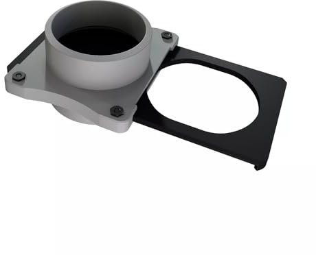 DN50 DN75 Blastgate kompatibel Absperrschieber HT-Rohr Sperrschieber Absaugung (DN50-II)