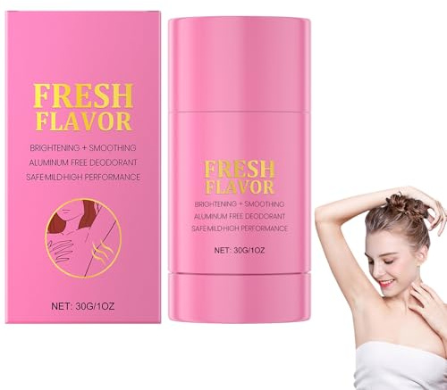 Déodorant sans aluminium aux fruits pour femmes, parfum barbe à papa et papaye, déodorant blanchissant pour les aisselles, antitranspirant pour peaux sensibles, pour des aisselles plus lumineuses (1)