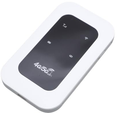 Vikye Tragbarer WiFi -Hotspot, 4G 5G Mobile Router 300 Mbit/S mit SIM -Kartensteckplatz, für Reisen Unterstützt 10 Geräte USB C -Stromversorgung