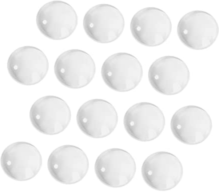 Gatuida 100pcs Glass Nail Polish Display Beads Nail Art Tips Chart round Shape for Salon Manicure Practice