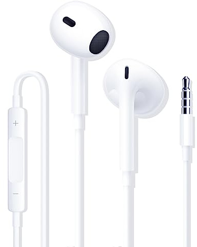 Cuffie con Filo, Cuffiette In-Ear Stereo con Microfono e Controllo,Auricolari con Filo-Compatibile con Samsung/iPhone/iPad/Huawei/Xiaomi/Android/Sony/PC/MP3 per Cuffie Jack da 3,5 mm