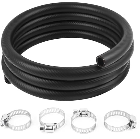 10 Ft Car 5/8 Heater Hose with ID 16mm & OD 24mm,Straight Car Coolant Hose for Water/Coolants/Antifreeze,Essential Cars Coolant Radiator Hoses with Clamps Cars Accessories