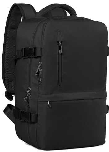 Hayayu Mochila Viaje Cabina Avion 45x36x20, Mochilas Cabina para Easyjet 45x36x20cm Maletas De Viaje Mujer Hombre Equipaje De Mano 45x36x20 Bolsa 32L con Orificio De Carga Y Bolsillo Antirrobo