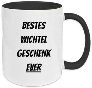 Lustige Wichteltasse – „Bestes Wichtel Geschenk Ever“ | Wichtelgeschenk bis 10 Euro | Geschenk für Kollegen & Freunde | Lustige Weihnachtstasse | Secret Santa Tasse