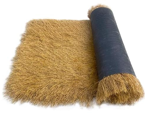 Rouleau de paille de palmier synthétique imperméable et ignifuge pour cabane Tiki, terrasse, piscine, plage, fête hawaïenne et décoration de bar (1 x 4 m)