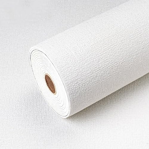 Anttyscar 3Roll Self Adhesive Thermal Insulation Wallpaper - White Textured, 3mm Thick Wall Insulation Panels Thermal Wallpaper Stickers for Living Room - Thermal Wallpapers for Cold Wall 10Mx50CM