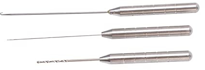 WGFOIP Nålsats för Fiskebete, Slitstark Aluminiumlegering, Effektivt Riggverktyg för Utomhusfiskeentusiaster, 3 i 1 Set, Lätt och Kompakt
