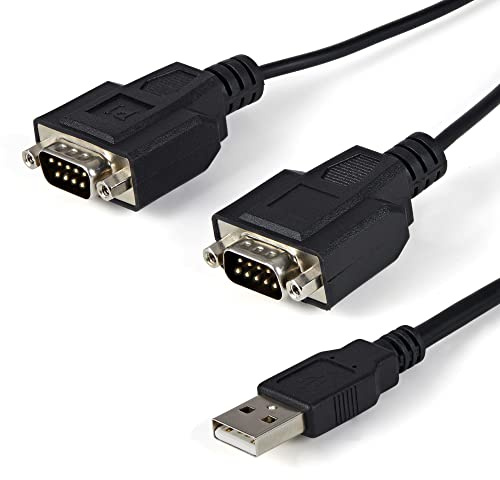 StarTech Adaptador USB a Serie RS232 FTDI 2 Ptos 1,8m COM (ICUSB2322F) | Cable USB a serie, Chipset FTDI, Conector DB9