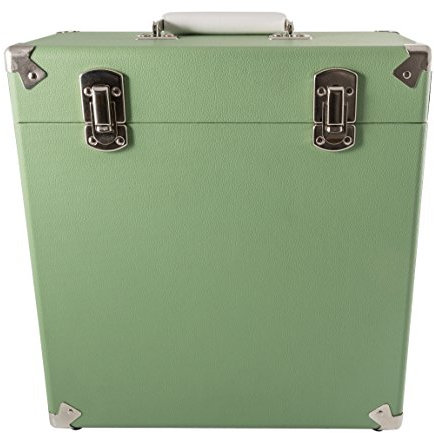 GPO CASE12GRE Vinyl-Koffer für LP Sammlung, 30,48 cm (12 Zoll) grün