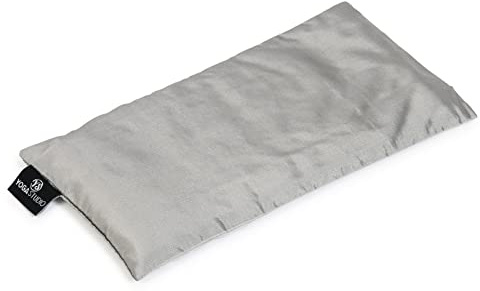 Yoga Studio geruchsfreie Augenkissen aus Leinsamen, Silver (Silk)