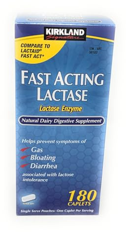 Kirkland Signature Fast Acting Lactase - 180 Caplets