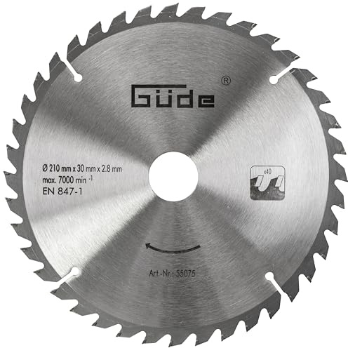 Güde 55075 Holzsägeblatt HM 210x30x40Z (passend zu 55007 Metall 210)