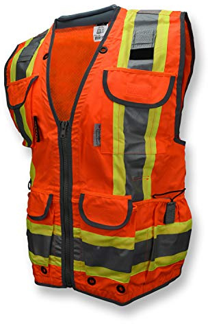 Radians SV55-2ZOD-4X säkerhetsväst, varningsväst, orange, storlek 4XL