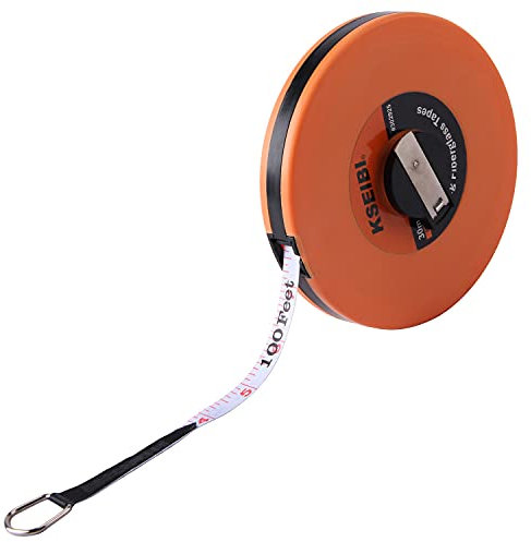 KSEIBI 302940 Closed Reel Long Tape Measure 165ft / 50m