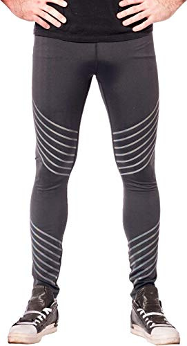 Kapow Meggings für Herren 'Supreme Range': Deluxe Kompressionsleggings mit Taschen für Streetstyle, Activewear, Lange Männerleggings für Sport, Mode und Festivals