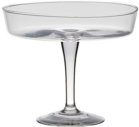 Glasschale auf Fuß Cylinder H. 20,5cm D. 24,5cm rund transparent Hakbijl
